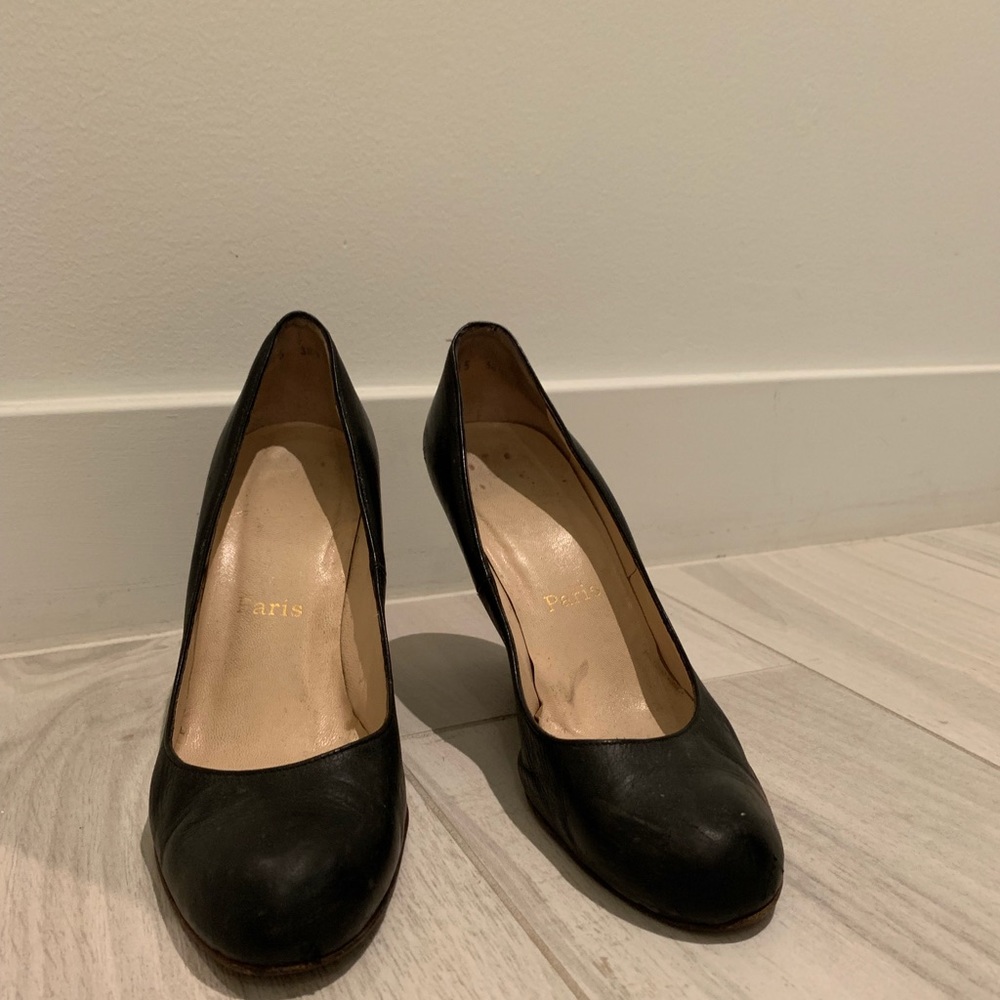 Black Wedge Heels